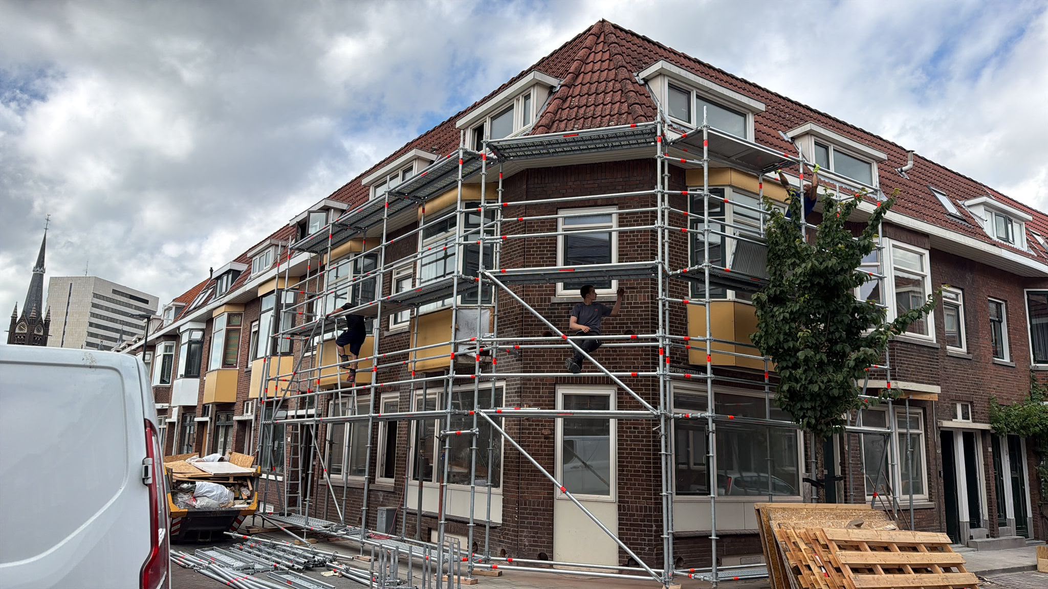 Dak vóór renovatie in Haarlem